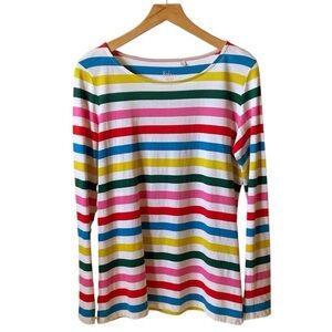 Boden Stripes Ahead of the Rest long sleeve top women’s size US 10 UK 14